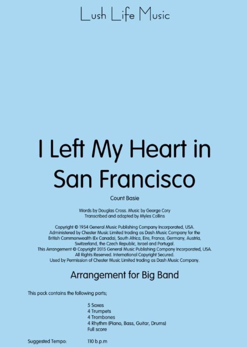 I LEFT MY HEART IN SAN FRANCISCO (Basie)